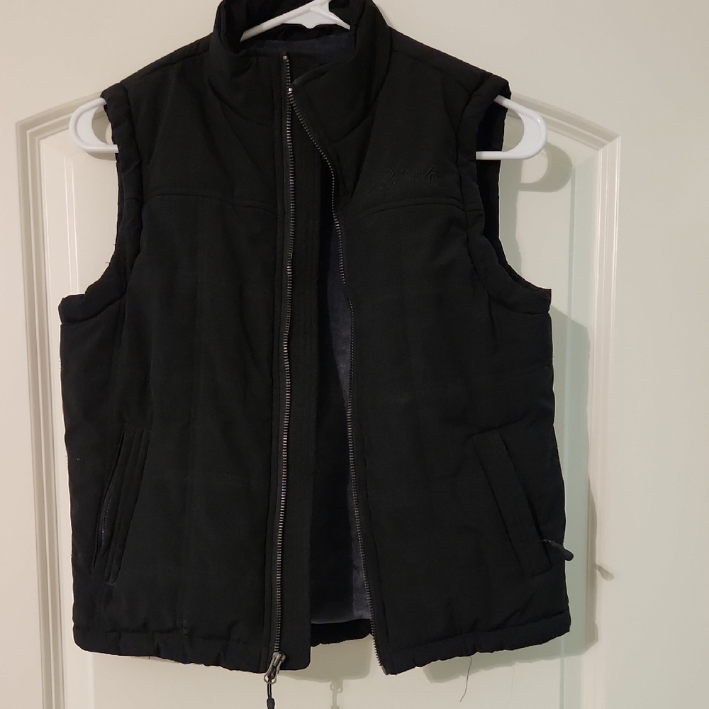 Boys Rafter C Black Soft Shell Quilted Vest
